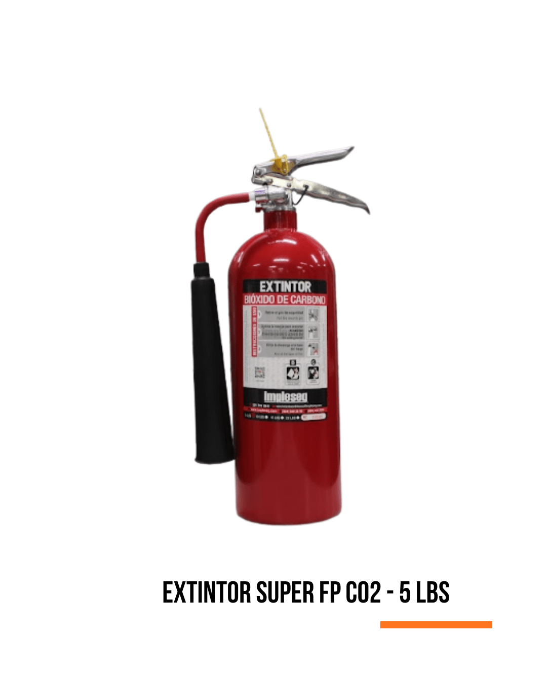 EXTINTOR CO2 SUPER FP DE 5 LBS