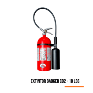 EXTINTOR DE CO2 BADGER DE 10 LBS