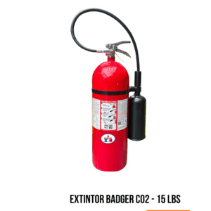 EXTINTOR DE CO2 BADGER DE 15 LBS